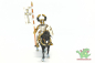 Preview: Schleich Fahnenträger auf Pferd 70035
